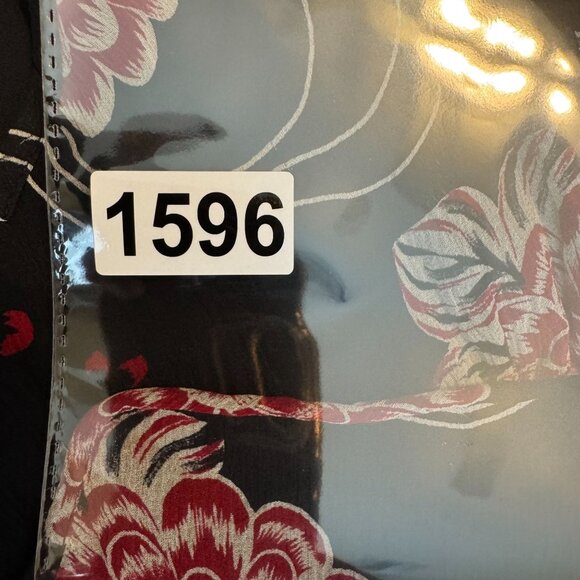 INC Floral‎ Maxi Dress Womens Size 14 Babydoll Y2K Sleeveless Silk Empire Waist - Picture 8 of 8